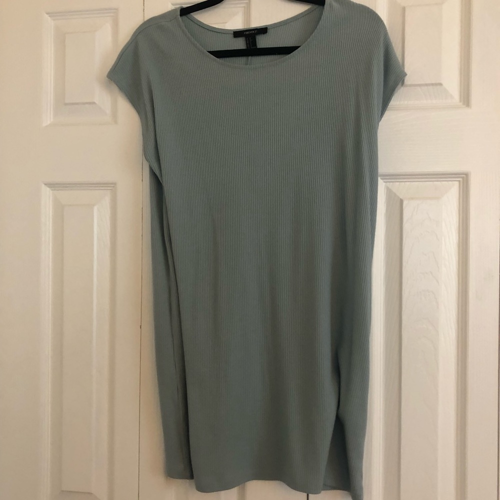 Turquoise T Shirt Dress